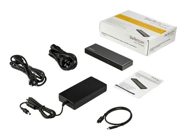 StarTech.com Thunderbolt 3 Dock - MacBook Pro & Windows, Dual 4K 60Hz - Dockingstation - Thunderbolt 3 - VGA, HDMI, 2 x DP - GigE udvidet skrivebor...