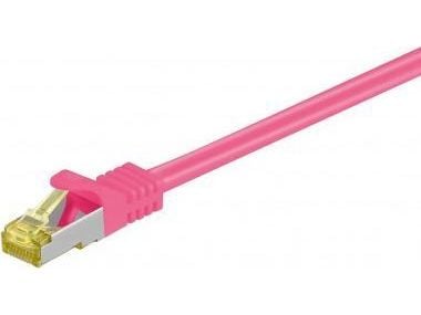 Goobay RJ-45 CAT7 1.5m, 1,5 m, Cat7, S/FTP (S-STP), RJ-45, RJ-45, Magenta