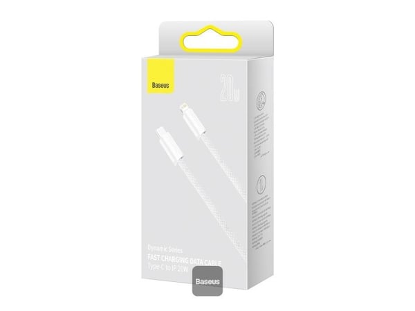 Baseus CALD000102, 2 m, Lightning, USB C, Hankjønn, Hankjønn, Hvit