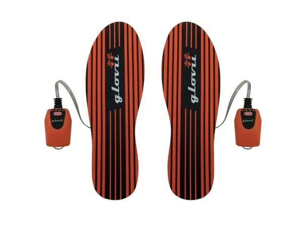 Glovii GW4U, Unisex, Alle (tider), Oppvarmet innersåle, Rød, czarny, 36-48