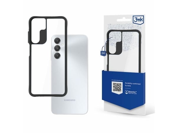 3mk Satin Armor Case+ deksel til Samsung Galaxy A15 5G - gjennomsiktig