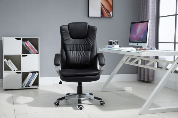 Activejet YK7304 CZ, Polstret Sete, Polstret Rygg, Sort, Sort, Skum, Skum