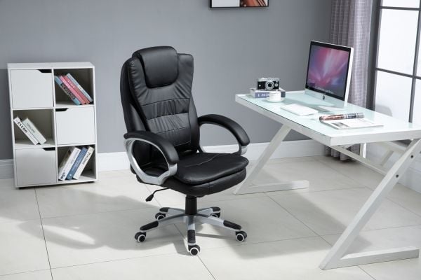 Activejet YK7304 CZ, Polstret Sete, Polstret Rygg, Sort, Sort, Skum, Skum
