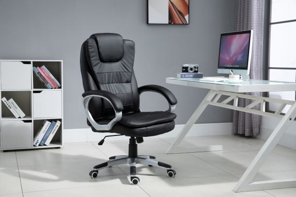 Activejet YK7304 CZ, Polstret Sete, Polstret Rygg, Sort, Sort, Skum, Skum