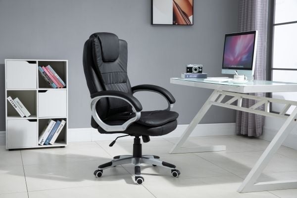 Activejet YK7304 CZ, Polstret Sete, Polstret Rygg, Sort, Sort, Skum, Skum