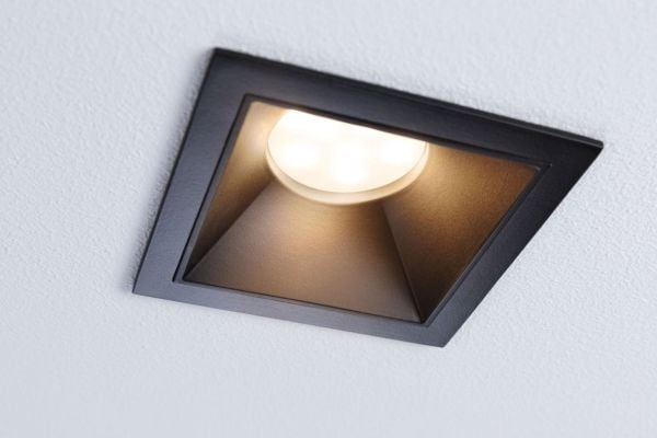 Paulmann Cole, Nedtryckbar spotlight, 3 lampor, LED, 2700 K, 470 LM, Svart