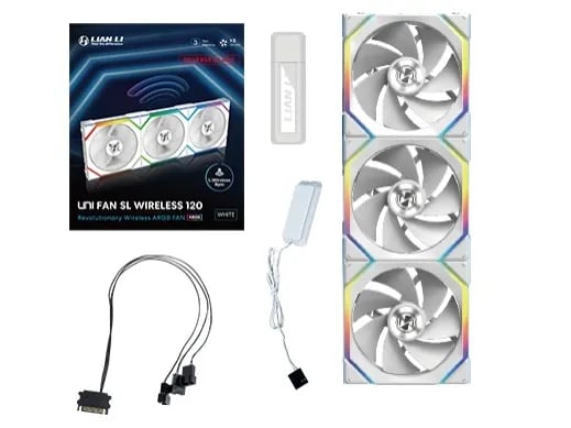 Lian Li UNI FAN SL Wireless Reverse 3-pack vit 120mm
