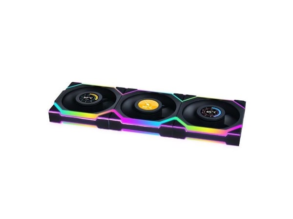 Lian Li 12RSLLCD1W3B, Vifte, 12 cm, 350 RPM, 1900 RPM, Sort