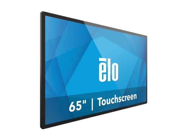 Elo 6554L - 65" Diagonalklasse (64.5" synlig) LED-bakgrunnsbelyst LCD-skjerm - intelligent skilting - med berøringsskjerm - 4K UHD (2160p) 3840 x 2...