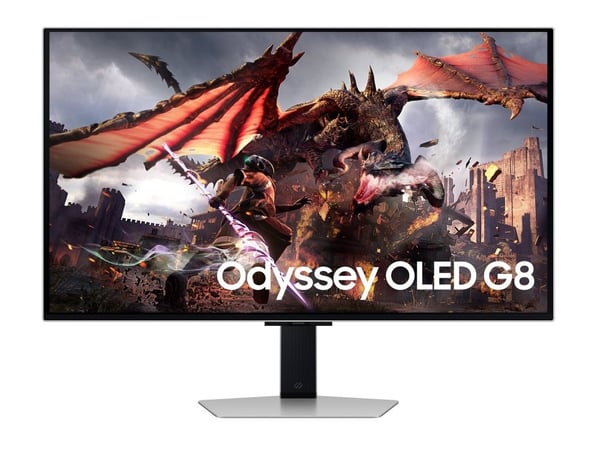 Samsung Odyssey OLED G8 S32DG802SU - OLED-skjerm - Smart - gaming - 32" - 3840 x 2160 4K @ 240 Hz - 250 cd/m² - 1000000:1 - 0.03 ms - 2xHDMI, Displ...