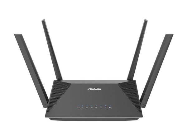 ASUS RT-AX52 - Trådløs ruter 3-portssvitsj - 1GbE - Wi-Fi 6 - Trippelbånd