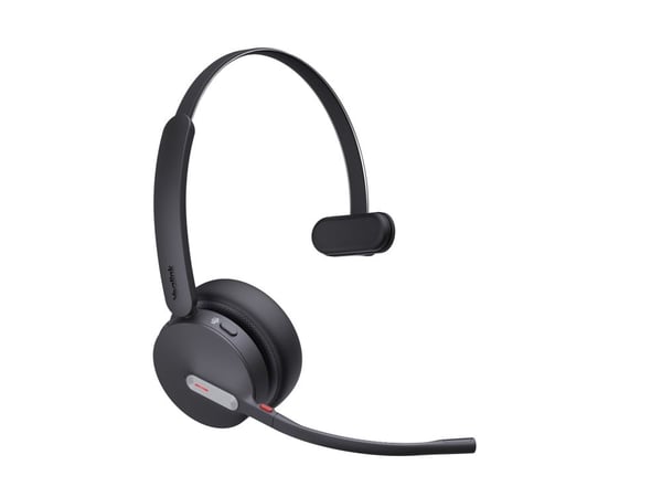 Yealink BH70 Mono - Hodesett - on-ear - Bluetooth - trådløs - USB-C via Bluetooth-adapter - svart - Certified for Microsoft Teams