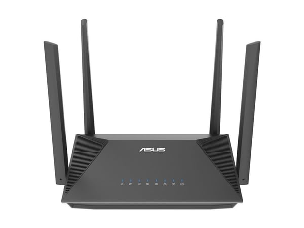 ASUS RT-AX52 - Trådløs ruter 3-portssvitsj - 1GbE - Wi-Fi 6 - Trippelbånd