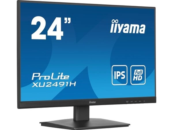 iiyama ProLite XU2491H-B1 - LED-skjerm - 24" (23.8" synlig) - 1920 x 1080 Full HD (1080p) @ 100 Hz - IPS - 300 cd/m² - 1300:1 - 0.5 ms - HDMI, Disp...