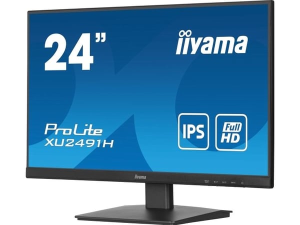 iiyama ProLite XU2491H-B1 - LED-skjerm - 24" (23.8" synlig) - 1920 x 1080 Full HD (1080p) @ 100 Hz - IPS - 300 cd/m² - 1300:1 - 0.5 ms - HDMI, Disp...