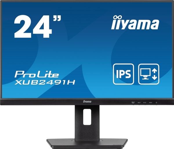 iiyama ProLite XUB2491H-B1 - LED-skjerm - 24" (23.8" synlig) - 1920 x 1080 Full HD (1080p) @ 100 Hz - IPS - 300 cd/m² - 1300:1 - 0.5 ms - HDMI, Dis...