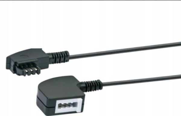 Schwaiger telefonkabel forleng. TAE-F 6P4C -> TAE-F 6P4C 6 m