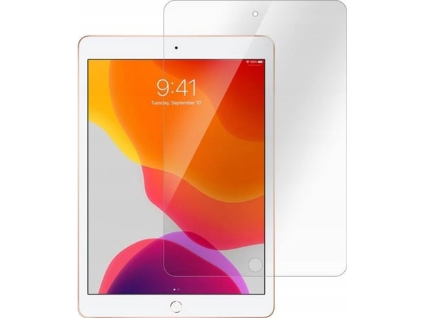 eSTUFF Titan Shield - Skjermbeskyttelse for mobiltelefon - glass - 10.2" - for Apple 10.2-inch iPad (7. generasjon, 8. generasjon, 9. generasjon)