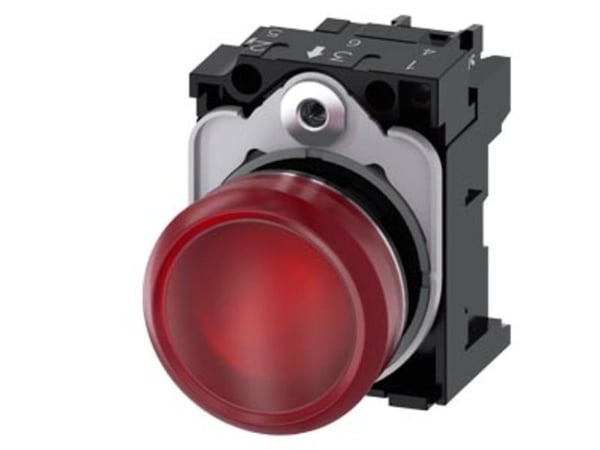 Siemens 3SU1153-6AA20-1AA0 Leuchtmelder 1 St., Röd, IP67, IP69K, 59 g, 100 mm, 50 mm, 30 mm