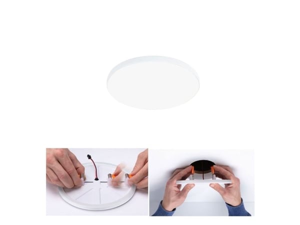 Paulmann Veluna VariFit Edge, LED, 3000 K, 2000 lm, IP44, valkoinen