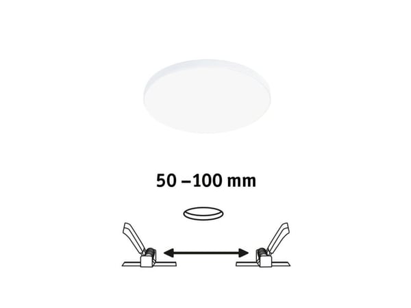 Paulmann Veluna VariFit Edge, LED, 3000 K, 2000 lm, IP44, valkoinen