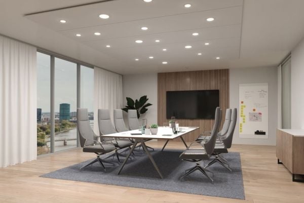 Paulmann Veluna VariFit Edge, LED, 3000 K, 2000 lm, IP44, valkoinen