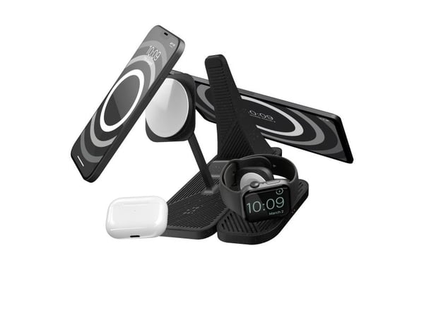 ZENS 4-in-1 - Trådløst ladestativ - Modulær, med iPad ladestativ + AC-strømadapter - 30 watt - på kabel: USB-C - svart - for Apple AirPods with Mag...