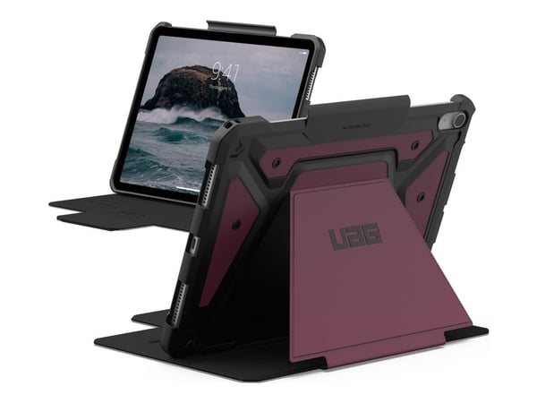 UAG Metropolis SE Series - Flipomslag til nettbrett - grov - polyuretan (PU) - bordeaux - for Apple 11-tommers iPad Air (M2)