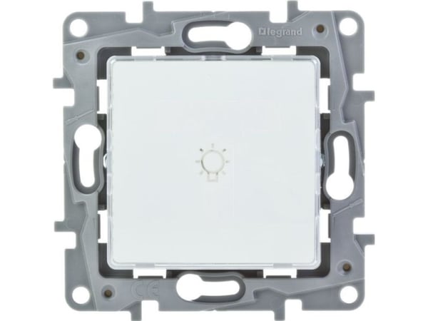 Legrand tryckknapp/märkning 6A vit Niloe - 664515