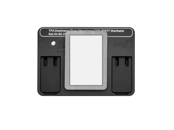 TFA-Dostmann 60.2013.01, Bord, Digital klokke, Rektangel, Svart, Batteri, CR2032