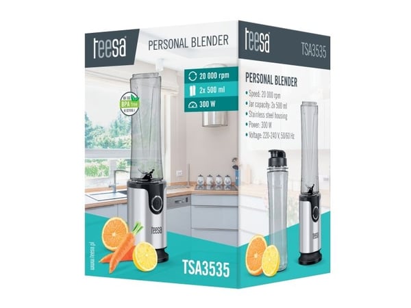 Teesa TSA3535, Bord juicepresse, 0,5 l, 300 W, Rustfritt stål