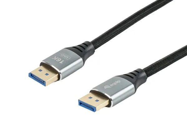 Equip 119281, 1 m, DisplayPort, DisplayPort, Hankjønn, Hankjønn, 15360 x 8640 piksler