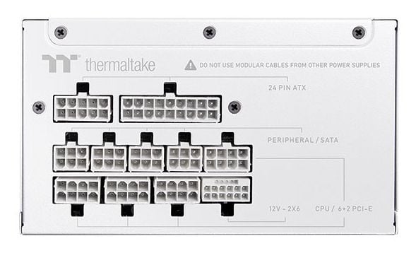 Thermaltake ToughPower GT 750W - Strømforsyning (intern) - ATX12V 3.1/ EPS12V - 80 PLUS Gold - AC 100-240 V - 750 watt - aktiv PFC - snø