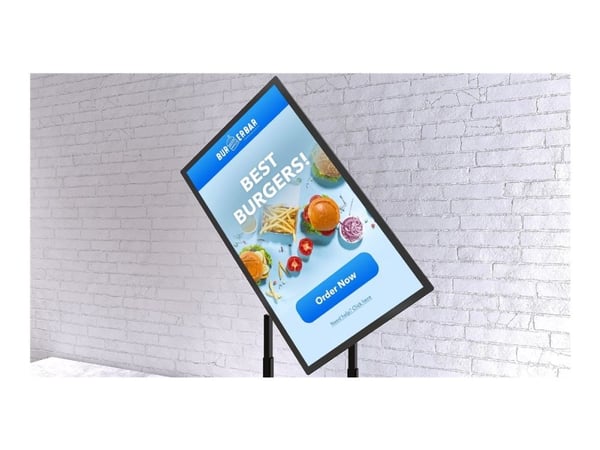 Elo 6554L - 65" Diagonalklasse (64.5" synlig) LED-bakgrunnsbelyst LCD-skjerm - intelligent skilting - med berøringsskjerm - 4K UHD (2160p) 3840 x 2...