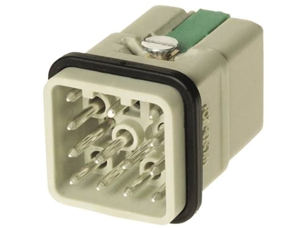 HARTING 09120123001 pinninnsats Han® Q 12 + PE Han-Quick Lock®, 1 stk