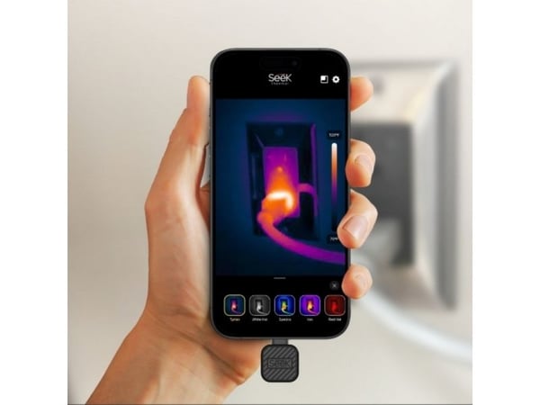 Seek Thermal CQ-ABAX, 320 x 240 piksler, -20 - 330 °C, Rav, Black Hot, Ironbow, Hvit varm, 35 mK, 25 Hz, Termisk