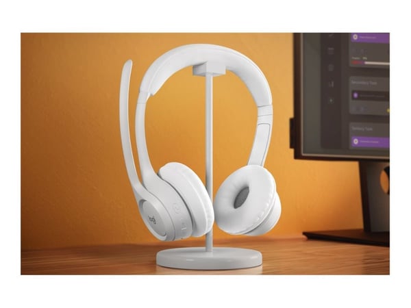 Logitech Zone 300 - Hodesett - on-ear - Bluetooth - trådløs - elfenbenshvit
