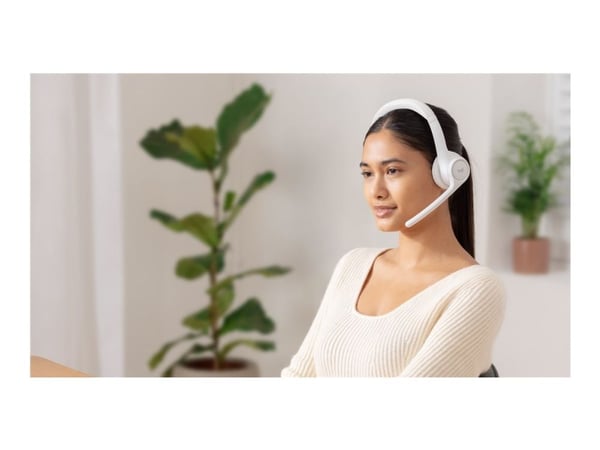 Logitech Zone 300 - Hodesett - on-ear - Bluetooth - trådløs - elfenbenshvit