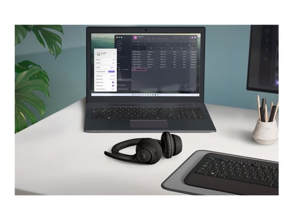 Logitech Zone 300 - Headset - på örat - Bluetooth - trådlös - midnattssvart