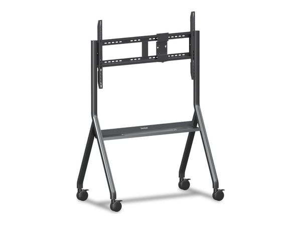 ViewSonic VB-STND-009 - Vagn - för interaktiv plattskärm/LCD-skärm - slim trolley - stål, polyurethane (PU) wheels - skärmstorlek: 65"-105" - monte...