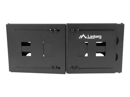 Lanberg - Rackfästen - väggmontering - svart - 4U - 19"