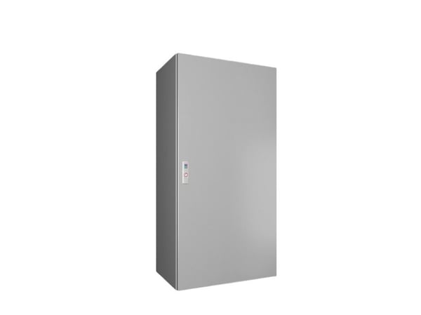 Rittal AX Compact-kotelo 600x1200x400 mm teräslevystä, jossa on uppoasennettava yksiovinen 3-pistelukitusjärjestelmä 1261.000