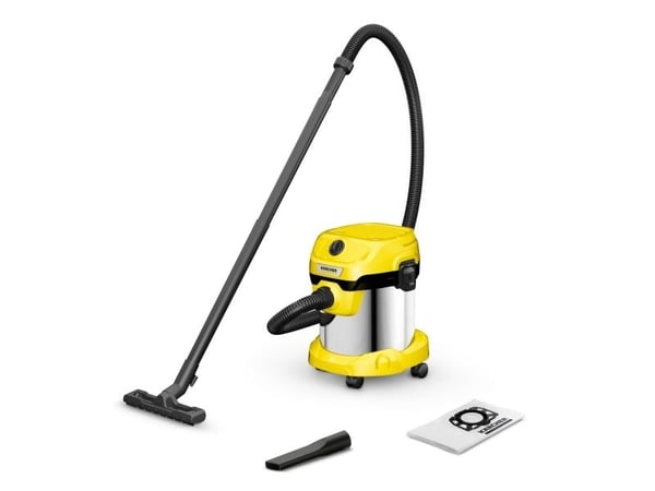 Kärcher WD 2 Plus S V-15/4/18 - Støvsuger - kanister - pose / uten pose - gul