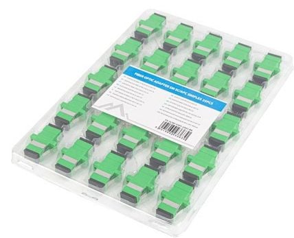 SM SC/APC SIMPLEX KUITUOPTINEN ADAPTERI MUSTA 25KPL LANBERG