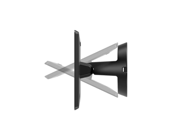 Compulocks VESA Tilting Wall Mount - Monteringssett (baugmontering) - vippbar - aluminium - svart - veggmonterbar, overflatemonterbar