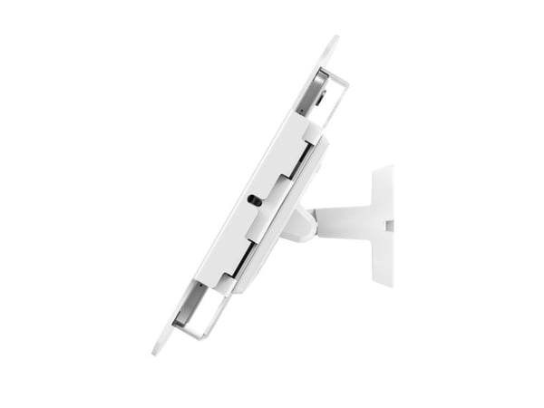 Compulocks iPad 10th-11th (A16) Gen Space Enclosure Bow Tilting Wall Mount White - Monteringssett (hus, tippeveggmontering) - synlige foran/bak kam...