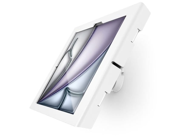 Compulocks iPad Air M2 & M3 13" Apex Enclosure Tilting Wall Mount - White - Innhegning - synlige foran/bak kamera og sensorer - for nettbrett - lås...
