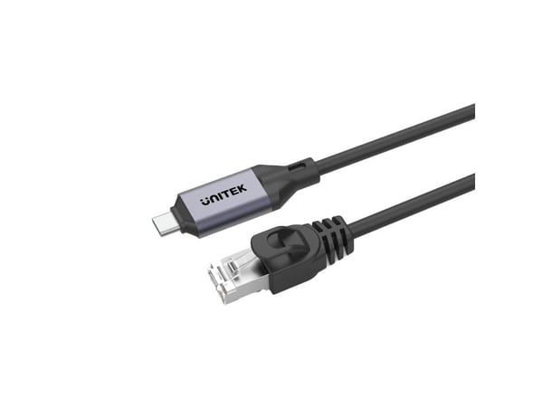 Unitek Unitek USB C RJ-45 LAN Ethernet-kabel, nettverkskabel, 3m
