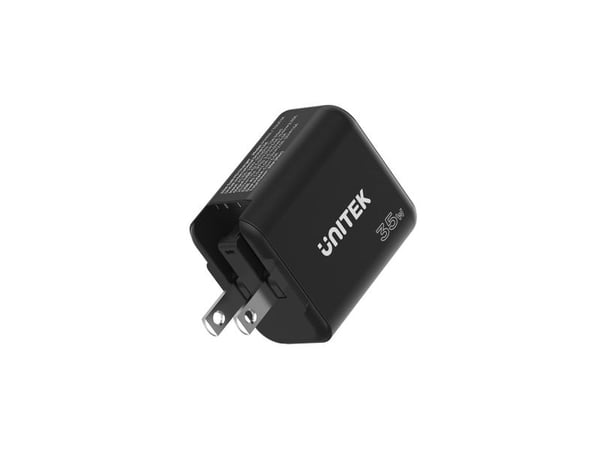 Unitek verkkovirtalaturi gan pd usb-c + usb-a 35w; p1119a