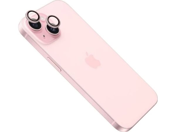 Fixed Camera glass | Apple | iPhone 16/16 Plus | Tempered glass | Pink